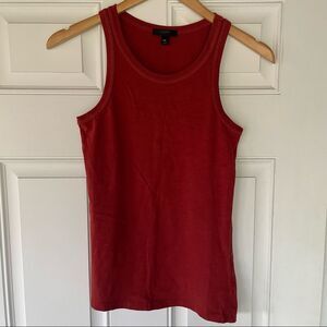 NWOT J Crew 100% Cotton Fitted Ribbed Racer Tank